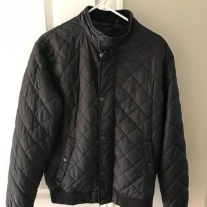barbour edderton quilted jacket navy